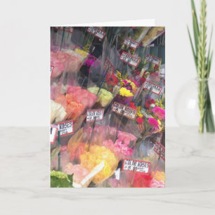 Flower Bouquet Corner Bodega NYC Valentine's Day Holiday Card