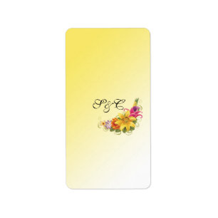 Flower Bouquet Hershey's Miniature Wrapper Label