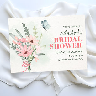 Flower bouquet invitation