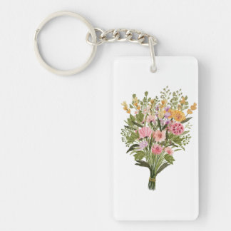 Flower Bouquet Key Chain  