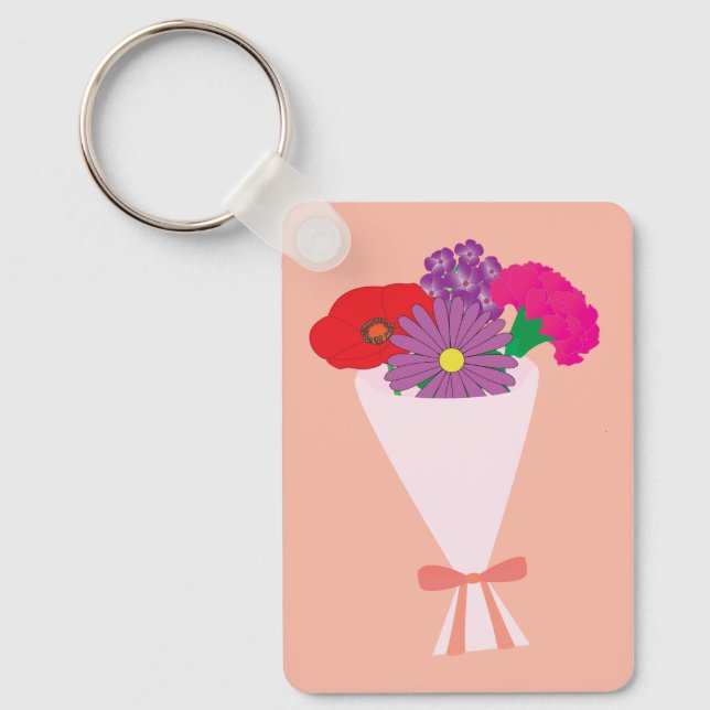 Flower Bouquet Key Ring (Front)