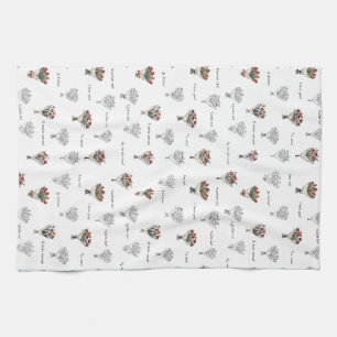 Flower Bouquet Kitchen Towels