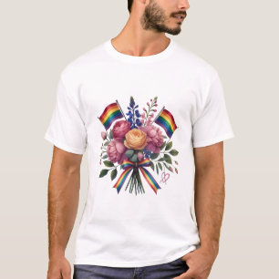 Flower bouquet lgbt T-Shirt
