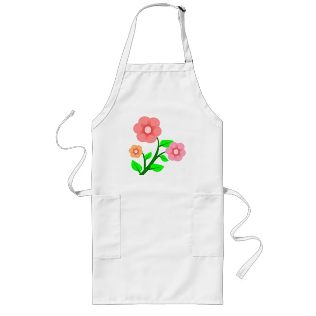 FLOWER BOUQUET LONG APRON (Front)