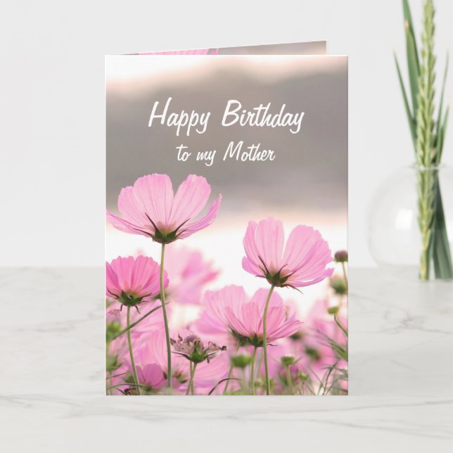  Flower Bouquet Mother Christian Birthday Card (Front)