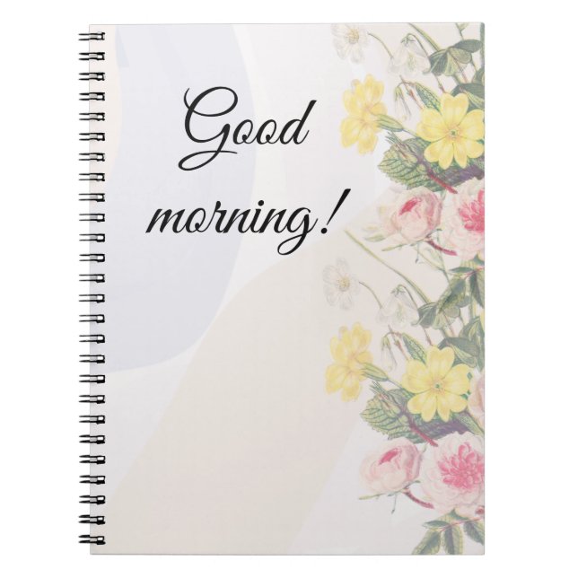 flower bouquet  notebook (Front)