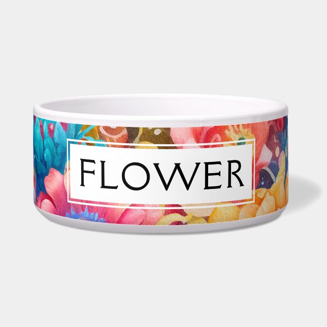 Flower Bouquet Orange & Blue Boho (Front)