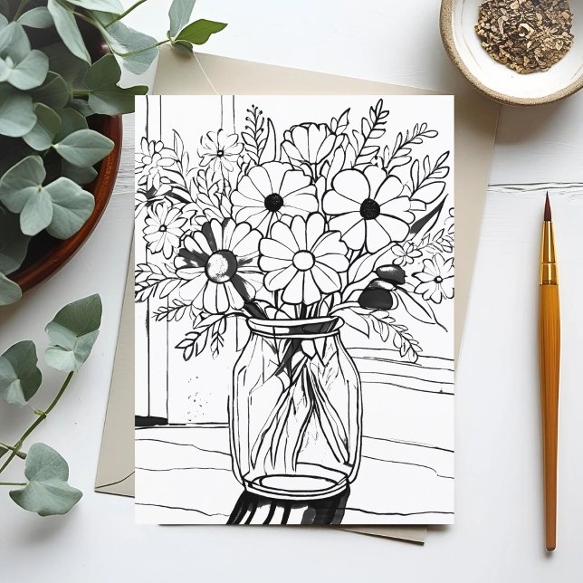 Flower Bouquet Postcard (Creator Uploaded)