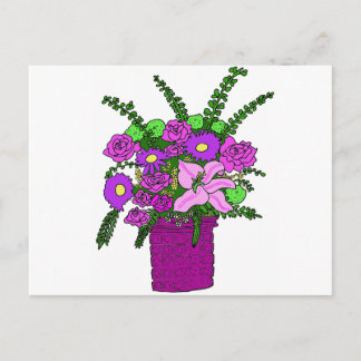 Flower Bouquet Postcard