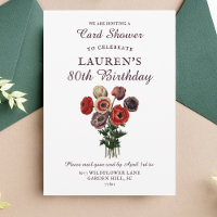 Flower Bouquet Shower by Mail 80th Birthday