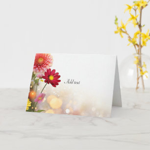Flower Bouquet TEMPLATE, Card