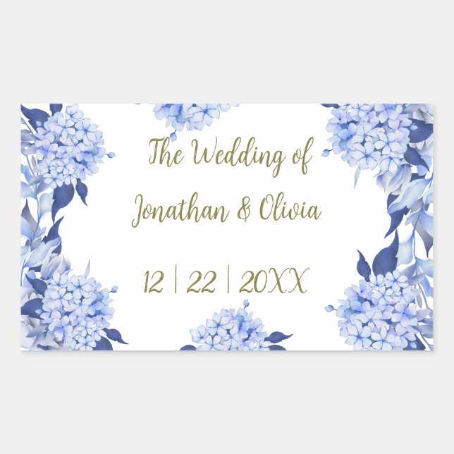 Flower Bouquet Thank You Design | Elegant Rectangular Sticker (Front)