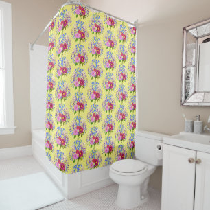 Flower Bouquet with Dahlia Shower Curtain
