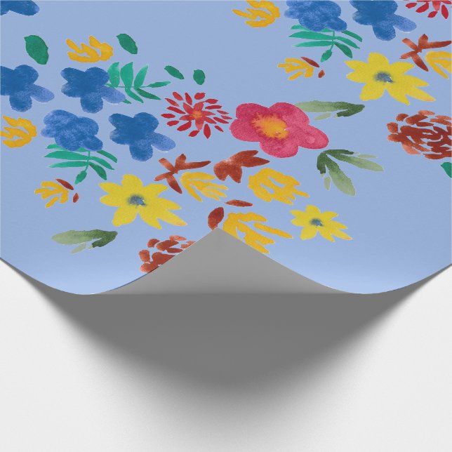 Flower bouquet wrapping paper (Corner)