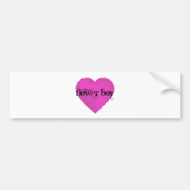 Flower Boy Bumper Sticker (Front)