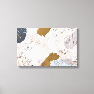 Flower Branch Corolla I Canvas Print