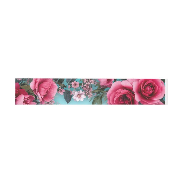 ✨ Flower Bride Invite For Engagement Event ✨ Invitation Belly Band (Flat)