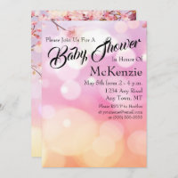 Flower Bud Bokeh Baby Shower