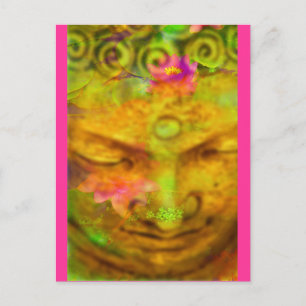 Flower Buddha Postcard