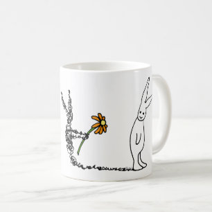 Flower Bunny Coffee Mug