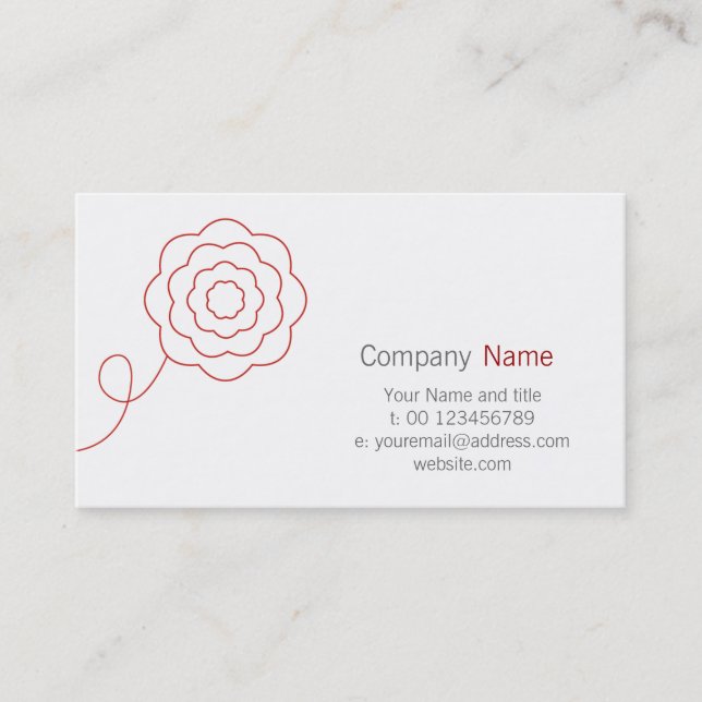 Flower Business Card (Front)