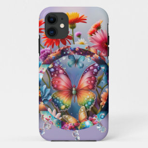 Flower Butterfly Case-Mate iPhone Case
