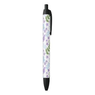 Flower Butterfly Floral Blossom Botanical Art Black Ink Pen