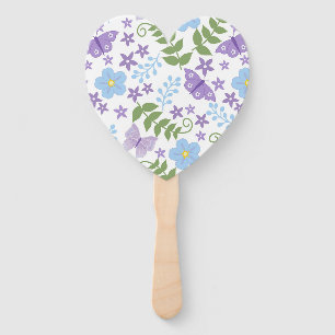 Flower Butterfly Floral Blossom Botanical Art Hand Fan