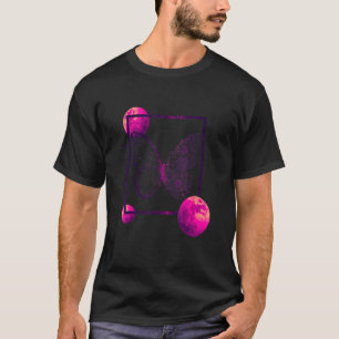 Flower Butterfly Japanese Streetwear Vaporwave Aes T-Shirt