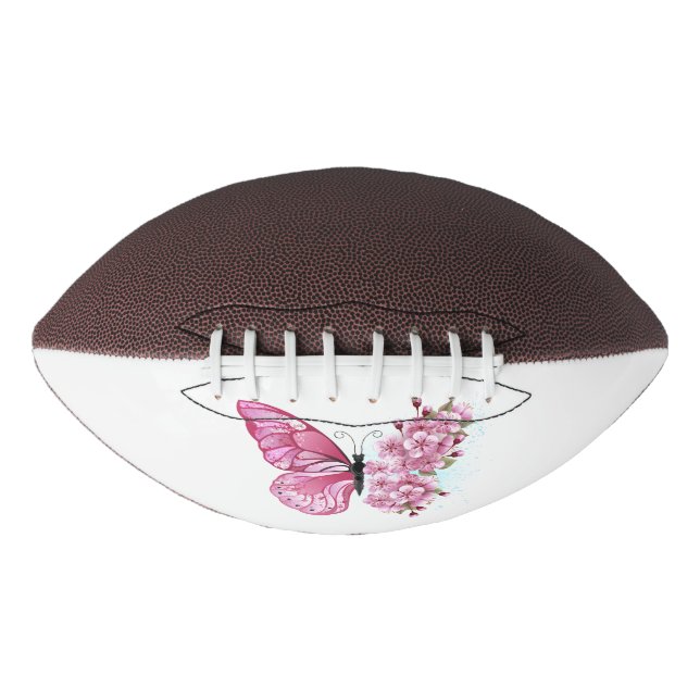Flower Butterfly with Pink Sakura Football (Front)