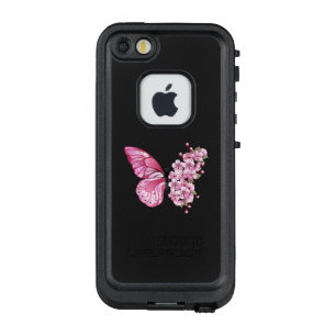 Flower Butterfly with Pink Sakura LifeProof FRÄ’ iPhone SE/5/5s Case
