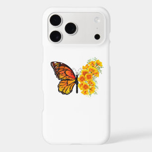 Flower Butterfly with Yellow California Poppy