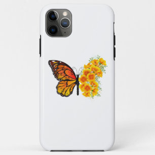 Flower Butterfly with Yellow California Poppy Case-Mate iPhone Case