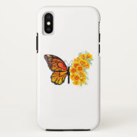 Flower Butterfly with Yellow California Poppy