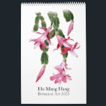 Flower calendar by Ho Mang Hang 2023<br><div class="desc">Calendar of botanical watercolors by Ho Mang Hang.</div>