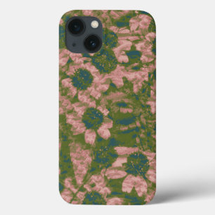 Flower camouflage pattern iPhone 13 case