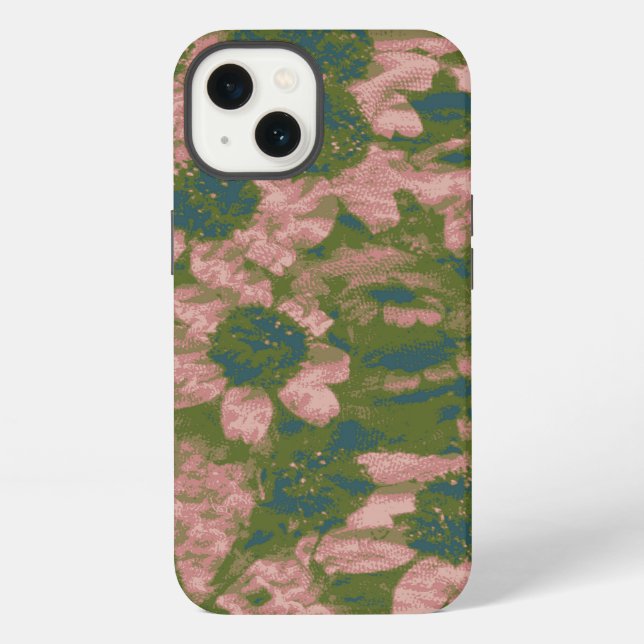 Flower camouflage pattern iPhone case (Back)
