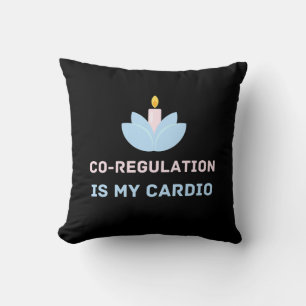 Flower Candle Co Regulation Is My Cardio, Workout Cushion