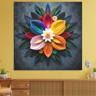 flower canvas print