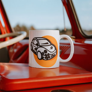 Flower Car Coffee Mug