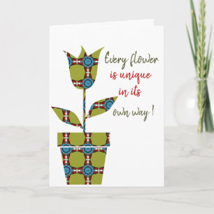 Flower card