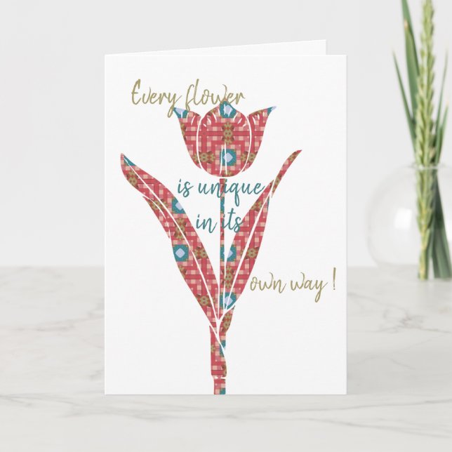 Flower  card (Front)