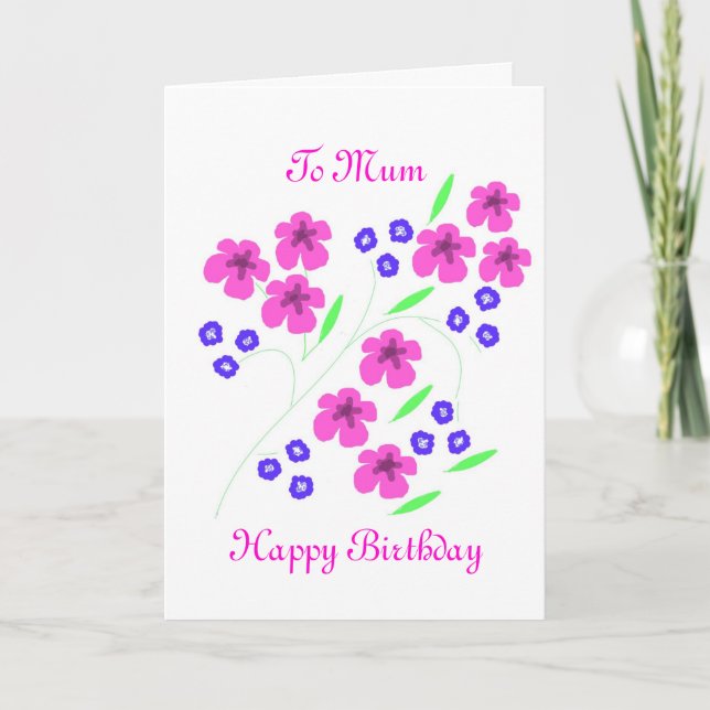 Flower card Mum (Front)