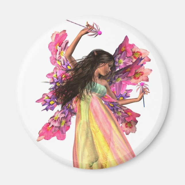 Flower Carnival Fairy Magnet (Front)