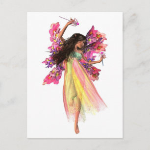 Flower Carnival Fairy Postcard