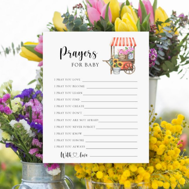 Flower cart baby shower - Prayers for baby (Creator Uploaded)