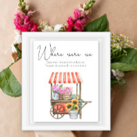 Flower cart bridal shower - Where Were We