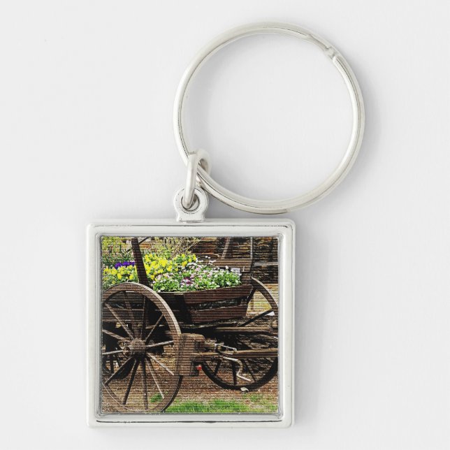 Flower Cart Key Ring (Front)
