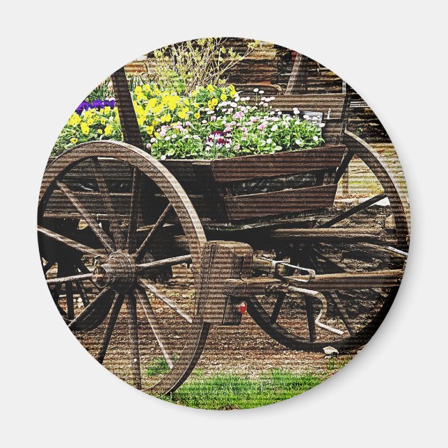 Flower Cart Magnet (Front)