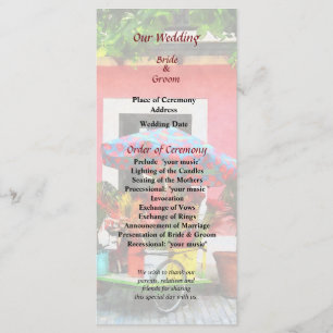 Flower Cart San Juan Wedding Program Programme